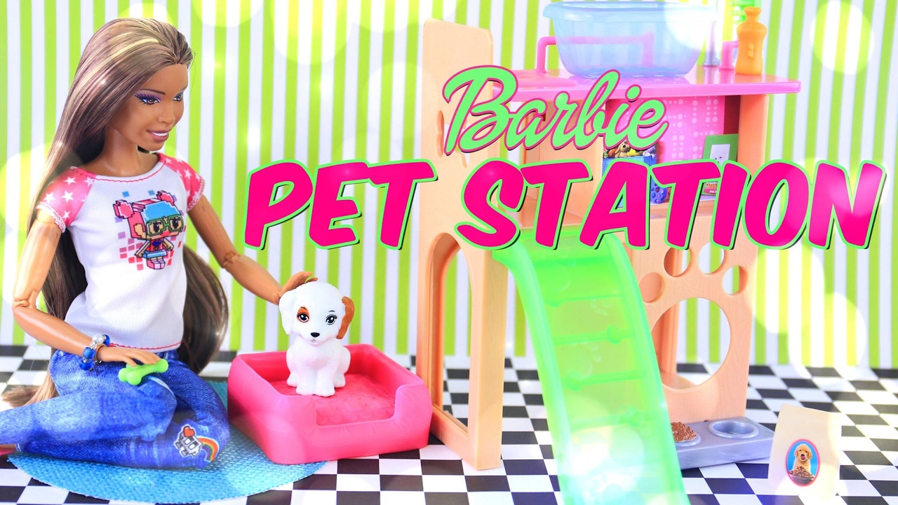barbie pet station