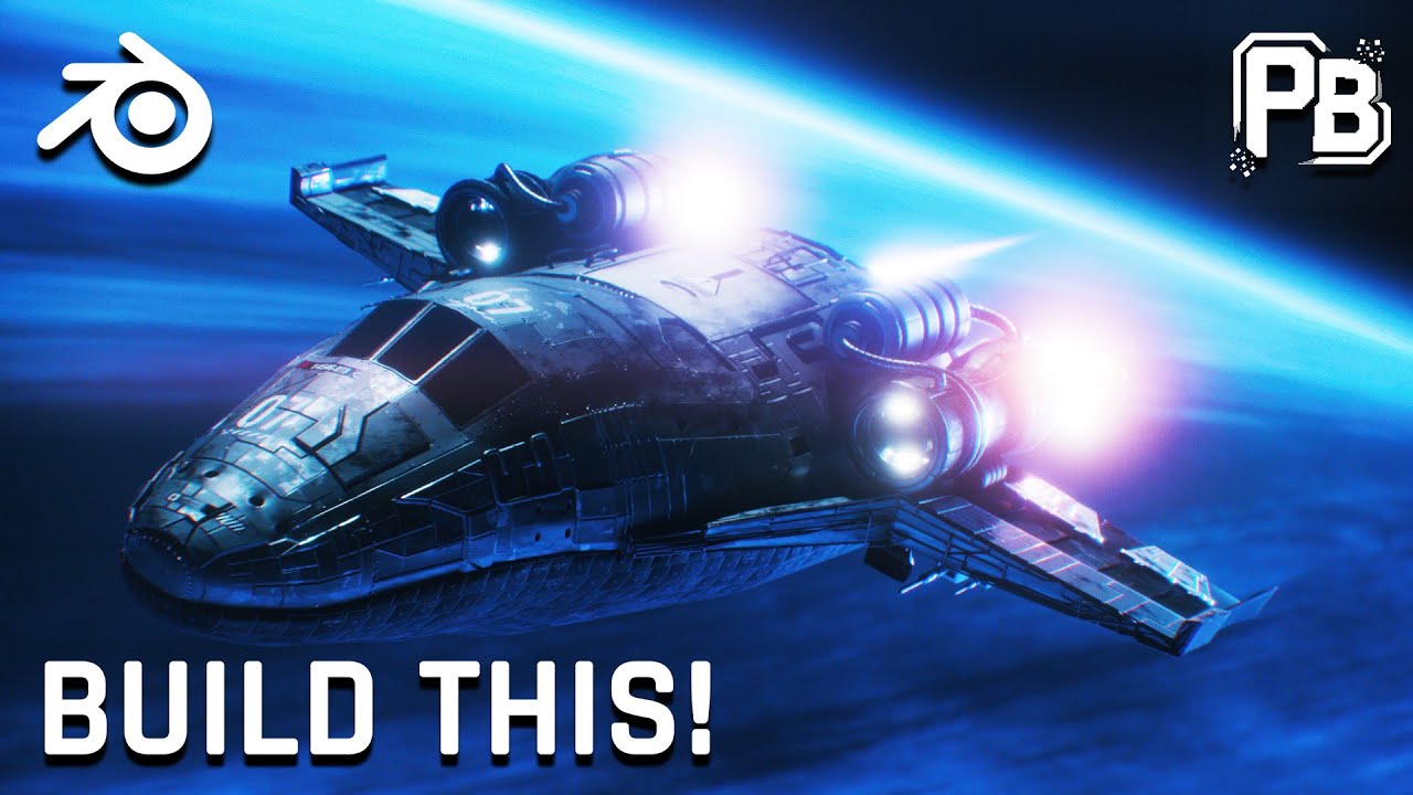 Sci-Fi Spaceship in Blender - Hard Surface Modeling Tricks - YouTube