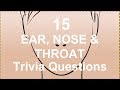 15 Ear, Nose &amp; Throat Trivia Questions | Trivia Questions &amp; Answers |