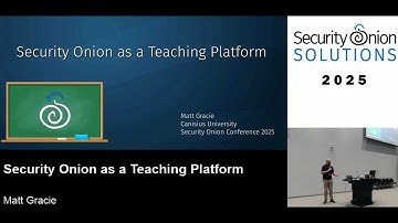 Security Onion as a Teaching Platform