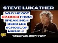 Capture de la vidéo Steve Lukather On Why He's Banned From Berklee College Of Music + His Friendship With Ray Parker Jr