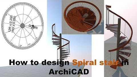 ArchiCAD 25 Tutorial: How to create Spiral Stair with Handrail