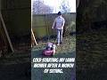 Cold starting my lawn mower after sitting for a month #lawnmower #lawnmowers