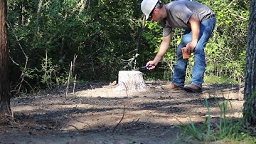 Tree Stump Removal - Nice Explosion  ⚠️ Not a how to video ⚠️