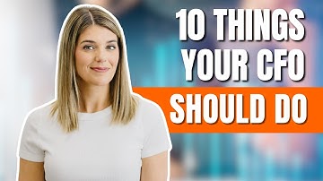 10 Things your Fractional CFO should be doing for you