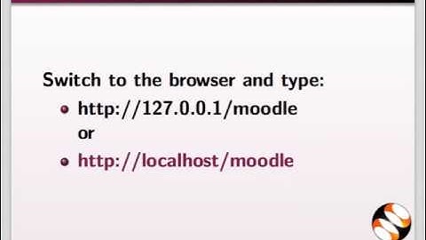 Installing Moodle on Local Server - English