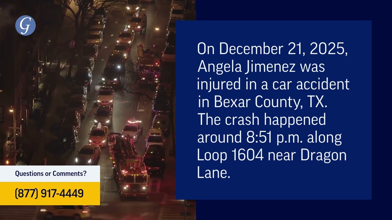 Angela Jimenez Injured in Car Accident in Bexar County, TX