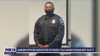 Auburn police officer suspected in deadly DUI pleads not guilty | FOX 13 Seattle