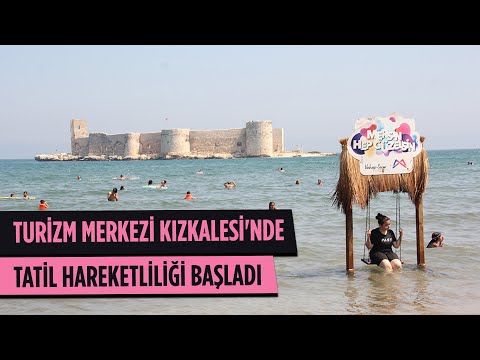 Mersin'in Önemli Turizm Merkezlerinden Kızkalesi'nde, Tatil Hareketliliği Başladı