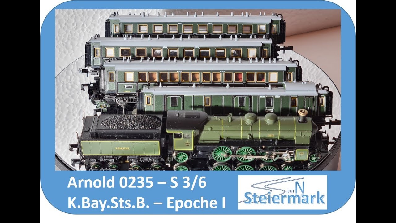 Spur N - Arnold 0235 / bayer. Schnellzug - S 3/6 -  Sonderauflage1992 von Minitrix & Arnold