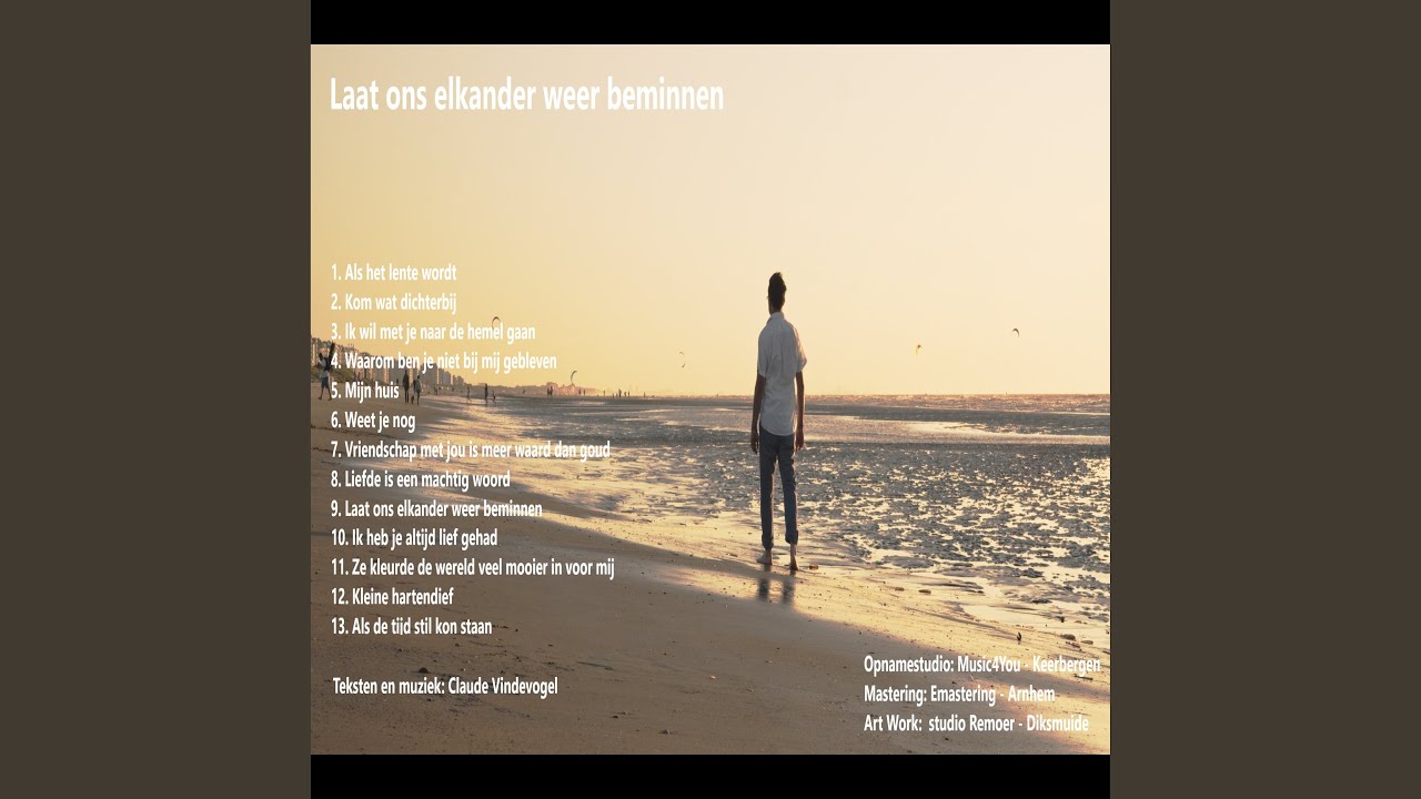Single Claude Vindevogel “Ik wil met je naar de hemel gaan”