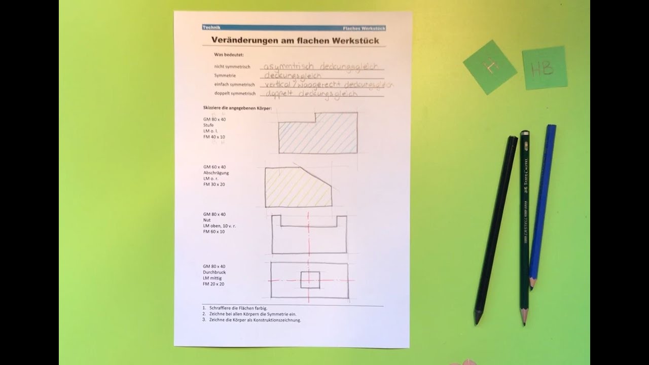 Skizzieren FlW S1 - Flache Werkstücke skizzieren Seite 1 - YouTube