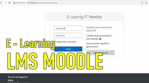 TUTORIAL LMS MOODLE || CARA MENJALANKAN SERVER LMS MOODLE DAN CARA MENGAKSES MOODLE (PART 1)