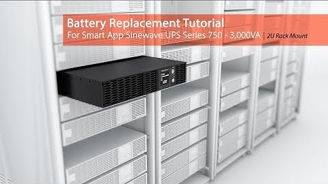 CyberPower Battery Replacement Tutorial for Smart App Sinewave UPS Series 750-3,000 VA (Rack)