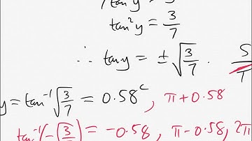 Solving trig equations 7D