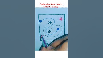 Challenge this colouring stars pattern without crossing #challenging #connection #match #ytshorts