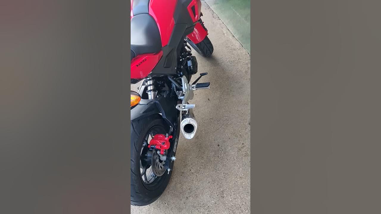 Honda Grom with new cam idling! YouTube