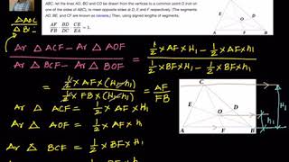 Ceva's theorem proof