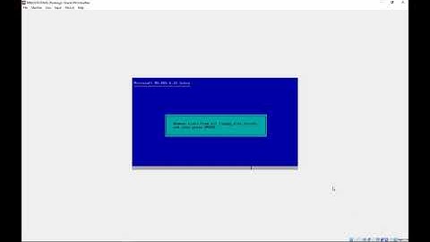 Virtualbox: How to setup MS-DOS 6.22