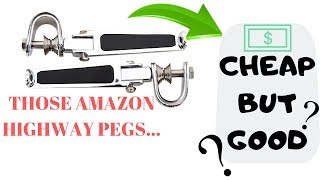 Are cheap motorcycle highway pegs good 🧐