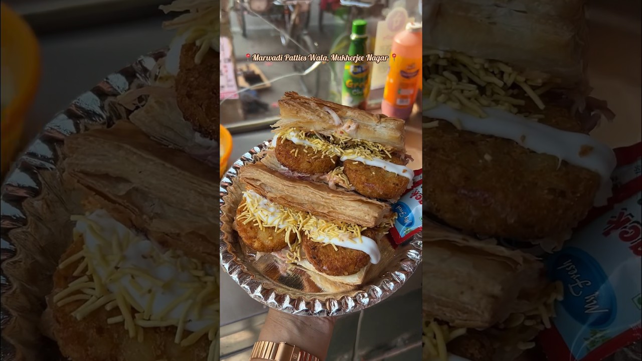 Sirf 50 Rs ka Aloo Tikki Patties 🥺😍| Mukherjee Nagar Foodie | 