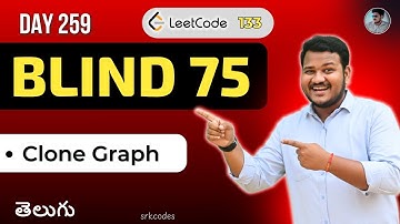 Leetcode 133: Clone Graph in Telugu | BFS + HashMap | Python DSA | srkcodes