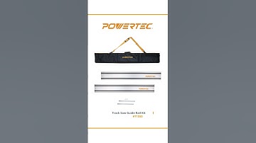 Master Precision Cuts with POWERTEC 71550 Track Saw Guide Rail Kit (Guide Rails + Connectors + Bag)
