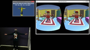 Kinect-v2 driven avatar in Virtual Reality