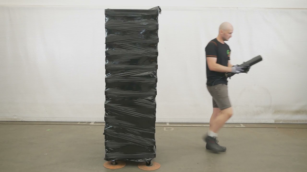 CC Euro Rolly: stacking and wrapping - YouTube