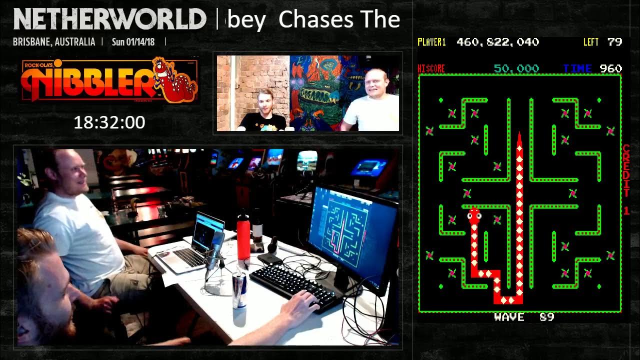 10/10 Nibbler (MAME) 500m World Record Attempt Michael Kibbey