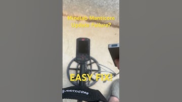 FIX for Minelab Manticore Update Failure! #metaldetector #minelab #manticore