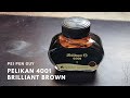 Pelikan 4001 brilliant brown fountain pen ink