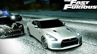 Need For Speed Carbon - Brian's Nissan GTR R35 VS Extremely Aggressive Cops