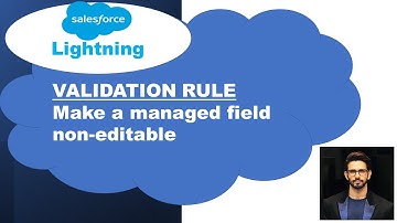 Salesforce Lightning (Validation Rule): Make a managed field Non-Editable