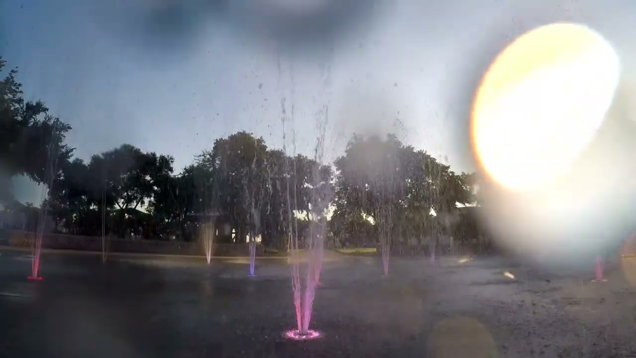 GoPro 5 view of the splash pad at Lon C. Hill park in Harlingen, TX