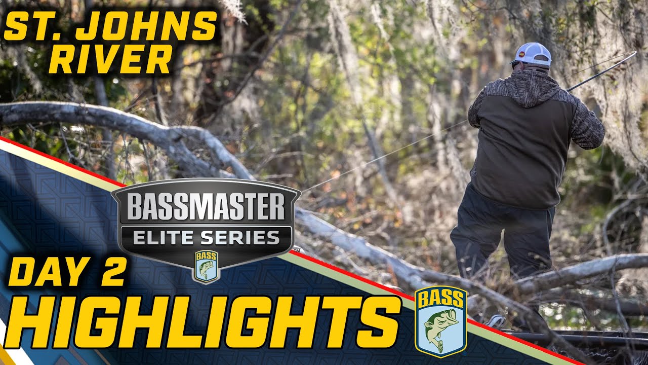 Highlights: Day 2 of Bassmaster ELITE at St. Johns River