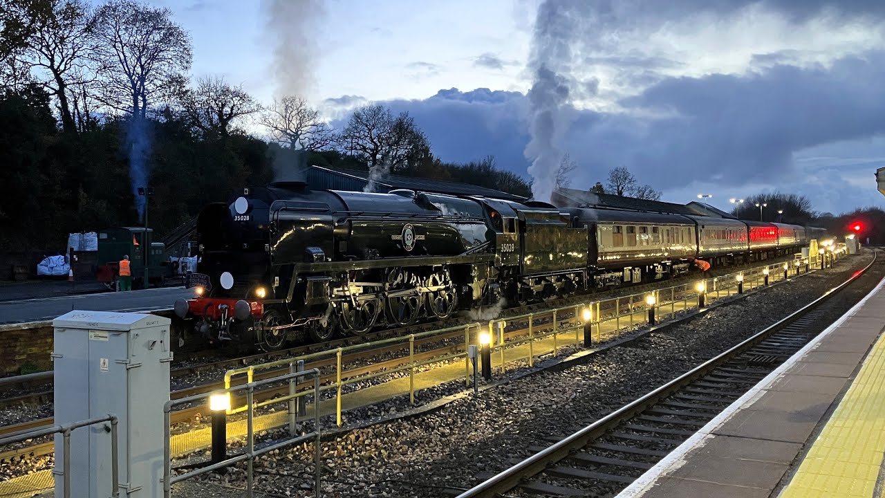 35028 'Clan Line' at the Yeovil Railway Centre - 3rd December 2025