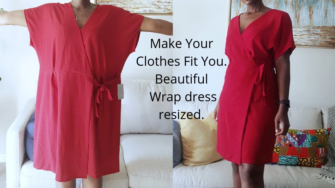 DIY|HOW TO RESIZE A WRAP DRESS ...