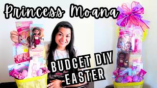 BUDGET Disney Princess Easter Basket | DIY Moana gift w/bargain prices