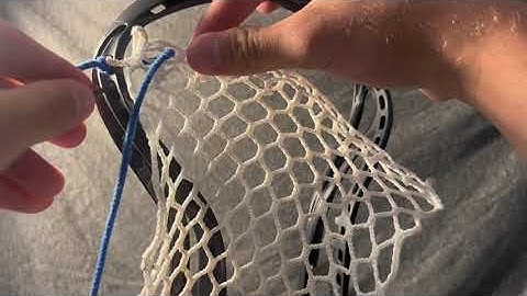 How to String a 9--Diamond Topstring in a Lacrosse Head