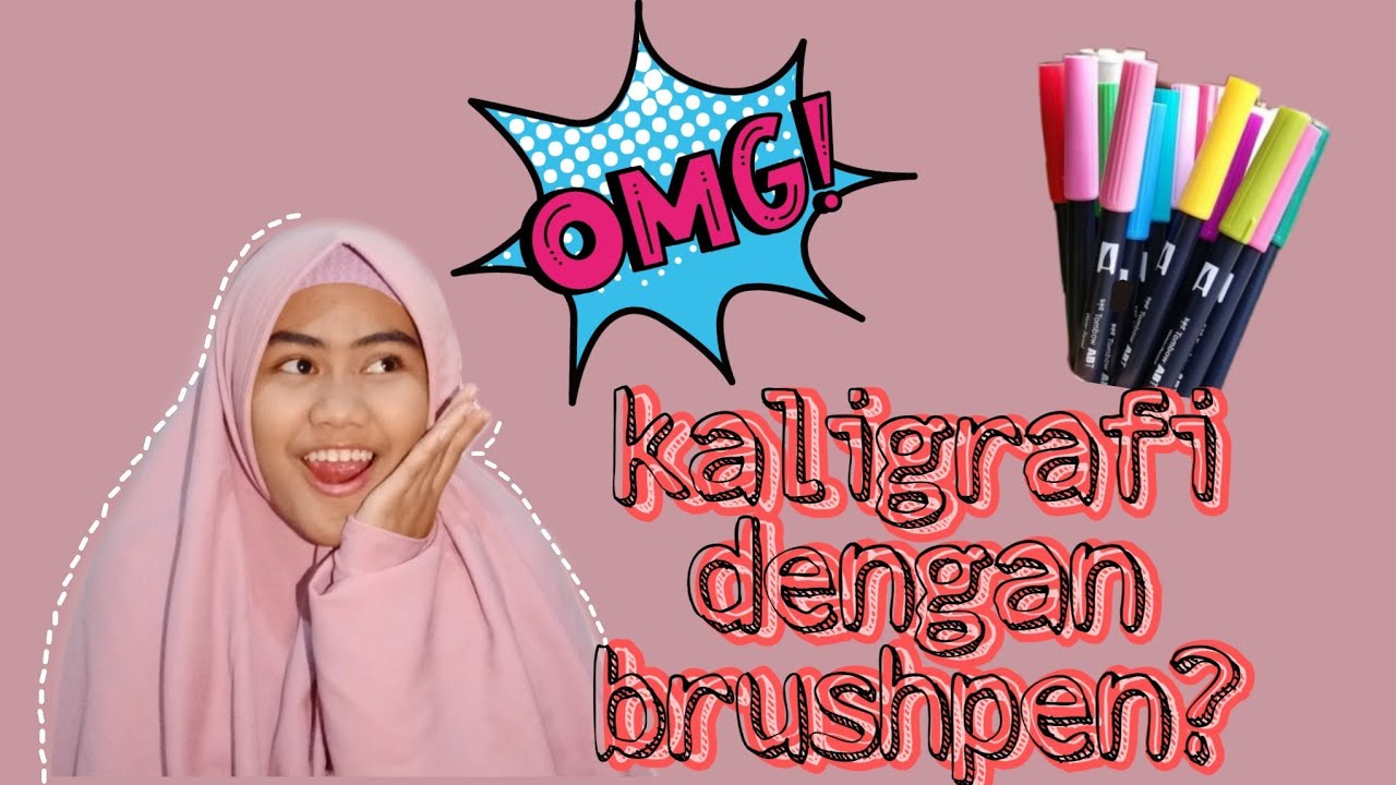 Menulis kaligrafi dengan brushpen!