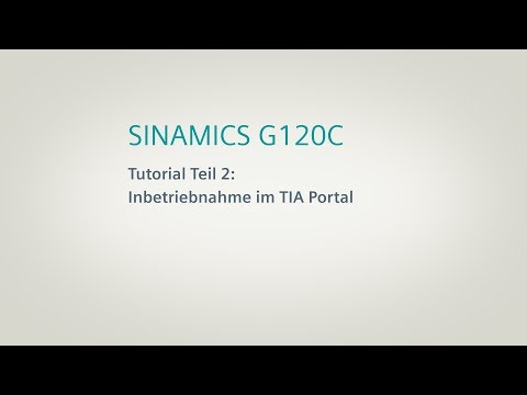 SINAMICS G120C Umrichter, Tutorial Teil 2