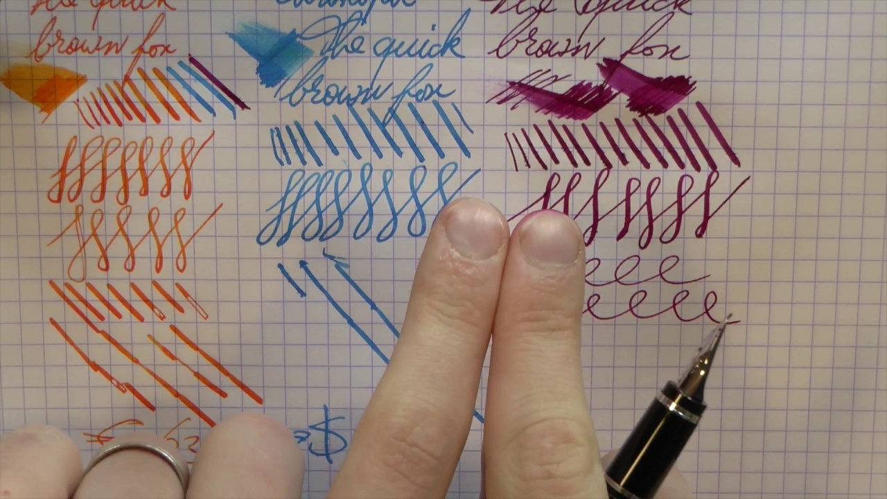 Fountain Pen Shootout: Modern Flex (Aurora 88, Franklin-Christoph, Pilot Falcon)