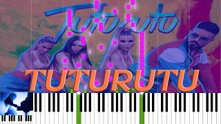 MC STOJAN X HURRICANE - TUTURUTU 🎹 Piano Tutorial 🎹 Piano Cover 🎹 Instrumental