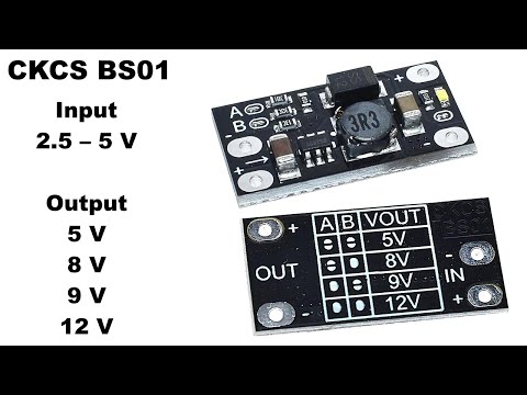 Миниатюрный повышающий DC DC преобразователь Ckcs Bs01- Вместо батарейки КРОНА