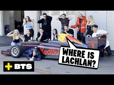 Worlds BIGGEST YouTuber Hide and Seek on F1 Track [BTS]