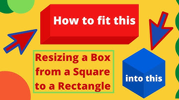 Shipping Hacks Fitting a Rectangle into a Square Box by Resizing