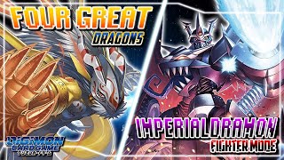 Digimon Card Game : Four Great Dragons(Yellow) VS Black Imperialdramon (Purple) [EX-03]