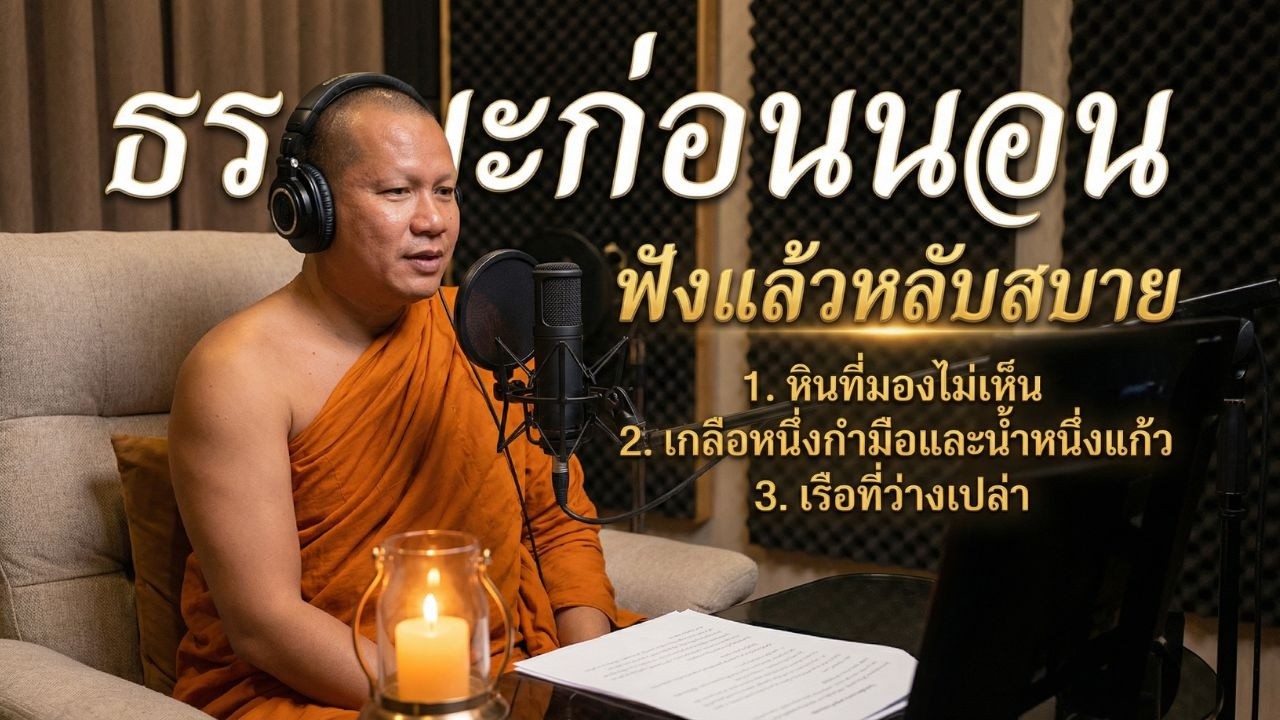 ธรรมะก่อนนอนฟังเพลิน แทรกข้อคิด นิทานธรรมะ 3 เรื่อง |ฟังด้วยใจ| #ฟังธรรม #ธรรมะออนไลน์ #ธรรมะก่อนนอน