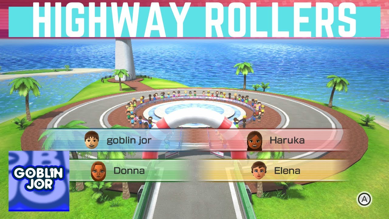 Wii Party U | Highway Rollers | Goblin Jor vs Haruka vs Donna vs Elena